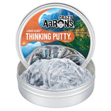 Crazy Aaron's Thinking Putty Crystal Clear Liquid Glass 4" Tin