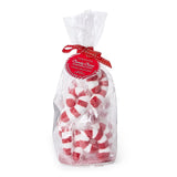 Candy Cane Natural Vanilla Flavor Sugar Coated Marshmallow Candy in Gift Bag 4.2 oz.