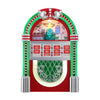 Retro Rock-O-Rama Red Jukebox Plays 8 Holiday Songs Musical Tabletop Décor 10"