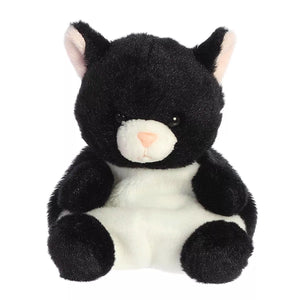 Palm Pals - 5" Black White Kitten Cricket Stuffed Plush