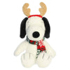 Christmas Peanuts Reindeer Ear Snoopy with Scarf 8" Plush Stuffed Animal