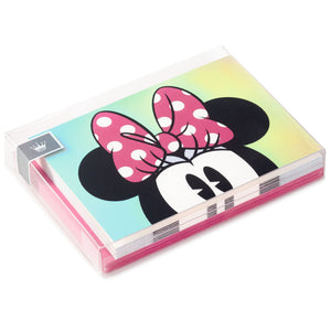 Hallmark Disney Minnie Mouse Peeking Blank Note Cards, Pack of 10