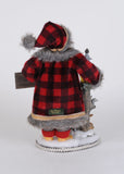 Lighted Forest Friends Woodland Santa Figurine 16"