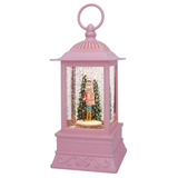 10.5" Cotton Candy Pink Nutcracker Glitter Lantern