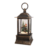 10.5" Mythical Big Foot Christmas Glitter Lantern