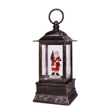 10.5" St. Nick Stocking Glitter Lantern