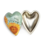 You Are My Sunshine Art Heart Keepsake Box 4"