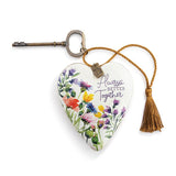 Always Better Together Art Heart with Key Stand