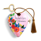 A Mother's Love is Forever Musical Art Heart with Key Stand