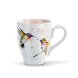 Dean Crouser Stoneware Watercolor Lovebirds Mug 16 Oz.