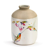 Dean Crouser's In Flight Hummingbird Duo Flower Vase 5"