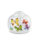 Dean Crouser's Flock of Butterflies Flower Bud Vase 4"