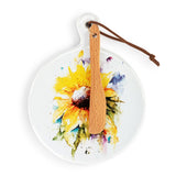 Dean Crouser's Sunflower Mini Ceramic Serving Board 5"