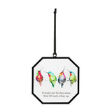 Dean Crouser's Friends See Farther When They Lift Each Other Up Hummingbirds On Wire Suncatcher 3"