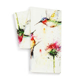 Dean Crouser's Stopping By Hummingbird Red Flower Cotton Twill Kitchen Towel 17"x28"