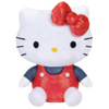 10" Hello Kitty in Sparkle Spandex Red Overall Stuffed Plush