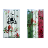 10" Premium Holiday Taper Candles Collection
