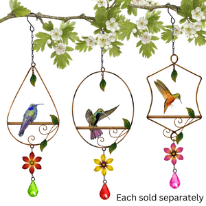 12" Tranquil Garden Hummingbird Swing