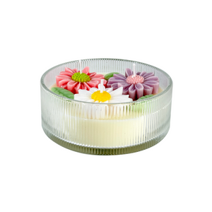 12 Oz. Floral Fantasy 3-Wick Candle Collection  Made with in USA Essential Oils