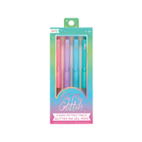 Oh My Glitter! Retractable Glitter Ink Gel Pens Set of 4