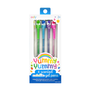 Yummy Yummy Scented Metallic Gel Pens Set of 6