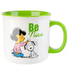 The Peanuts Gang Snoopy & Sally Be Giving Green Stoneware Camper Mug 21 Oz.