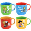 Peanuts Snoopy and Friends Colorful Mugs Set of 4 Cups 14.8 Oz each with Metal Holder Stand