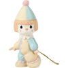 Precious Moments Birthday Train, New Baby, Bless The Days Of Our Youth, Bisque Porcelain Figurine