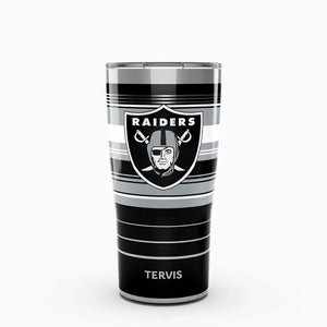 NFL® Las Vegas Raiders Hype Stripes 20 oz. Stainless Steel Insulated Tumbler With Slider Lid