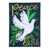 Peace On Earth Dove Applique Garden Flag