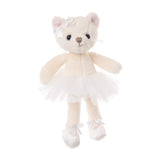Anya the Cat Ballerina in White Tutu 6" Stuffed Plush