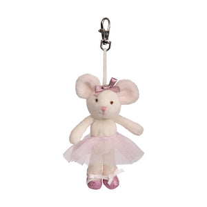 Antonia the Mouse Ballerina Plush Bag Charm Keychain