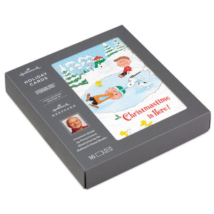 Hallmark Peanuts® Christmastime is Here Keepsake Ornament Inspired Boxed Christmas Cards, Pack of 16