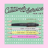 Set of 5 Customer Service Pens