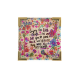2.5" Enjoy the Little Things Cornet Magnet with Cardboard Easel