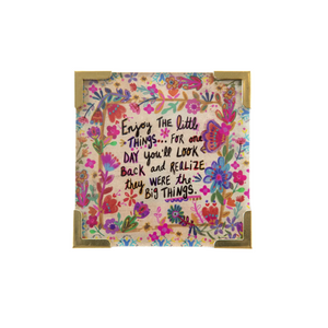 2.5" Enjoy the Little Things Cornet Magnet with Cardboard Easel