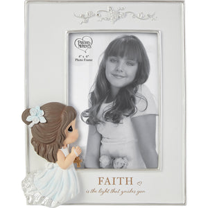 Precious Moments Faith Is The Light That Guides You Girl Photo Frame
