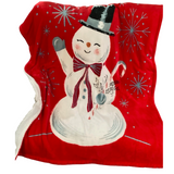 Hallmark Holiday Vintage Snowman Throw Blanket, 48x56