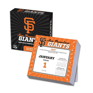 MLB San Francisco Giants 2026 Desk Calendar Day-By-Day Box