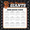 MLB San Francisco Giants 2026 Desk Calendar Day-By-Day Box