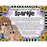 Blue Mountain Arts My Incredible Granddaughter Don't Let Anyone Dull Your Sparkle 2026 Wall Calendar