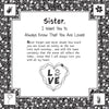 Blue Mountain Arts Sister I Love You 2026 Wall Calendar