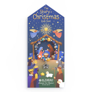 The Story of Christmas Holy Family Nativity Clay Bead Bracelet Kids Size