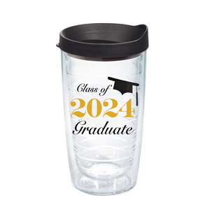 20oz Class of 2024 Double Walled Insulated Tumbler with Lid - At Home by Mirabeau