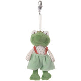 Prince Frog in Green Pants Plush Bag Charm Keychain