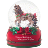 Precious Moments May Your Neighs Be Merry And Bright Annual Animal Snow Globe