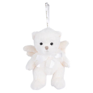 Dilon Angel Bear 8" Plush Bag Charm Keychain