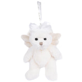 Kaitlyn Angel Bear 8" Plush Bag Charm Keychain