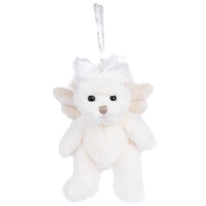Kaitlyn Angel Bear 8" Plush Bag Charm Keychain