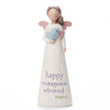 Birthstone Angel 5.25" Figurine March Happy Courageous Admired
